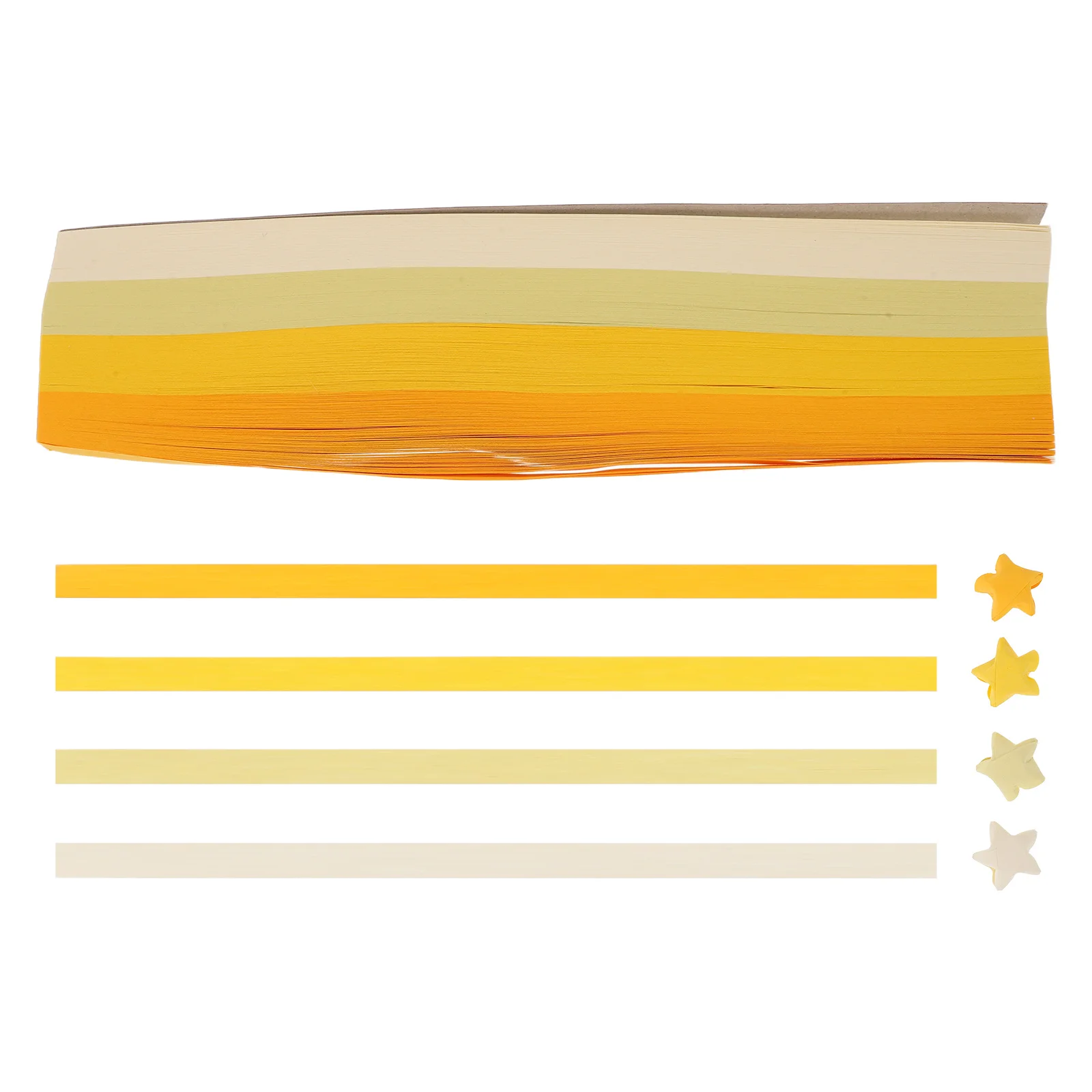 

5400 шт., бумажные полоски со звездами, ручная работа, сделай сам, оригами, бумажные полоски со звездами, желтая серия, двухсторонний цветной градиент для поделок
