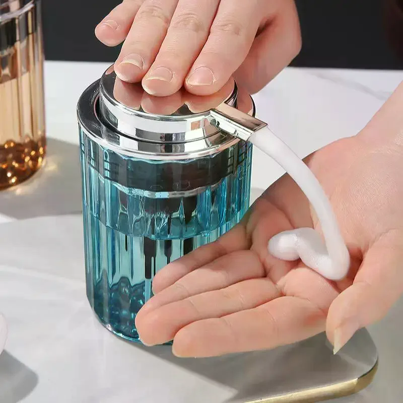 300 مللي موزع الصابون الرغوي الأيدي للحمام زجاجة موس الصابون السائل إعادة الملء المطبخ دفع نوع حاوية صابون الأطباق