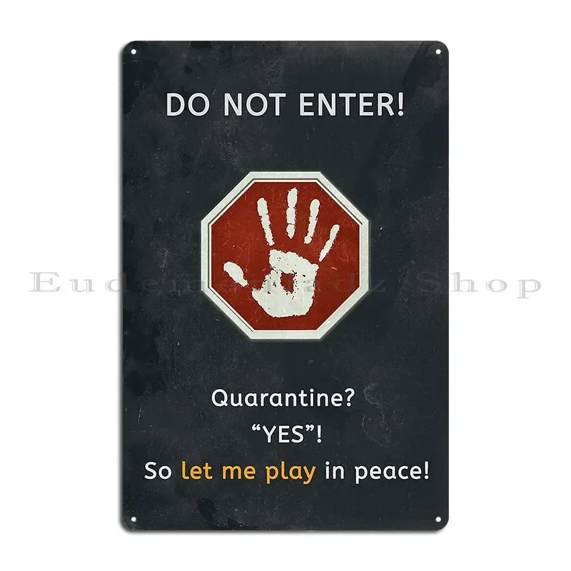 Let Me Play In Peace Metal Signs Designs Home Funny Home Garage Tin Sign Poster