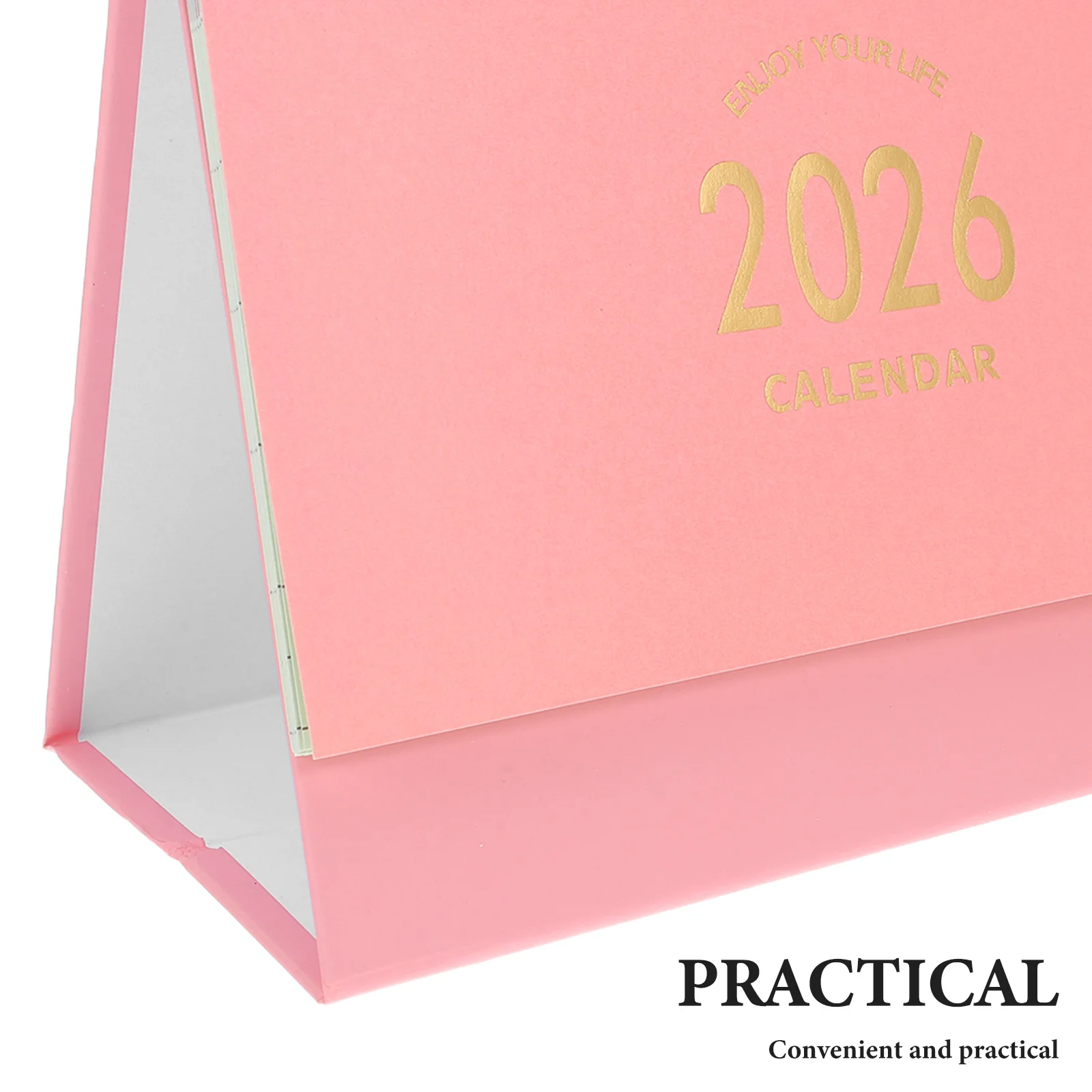 Desktop 2025-2026 Compact Standing Flip Desk Calendar Thick Paper Monthly Planner For Office Home School Table Calendar