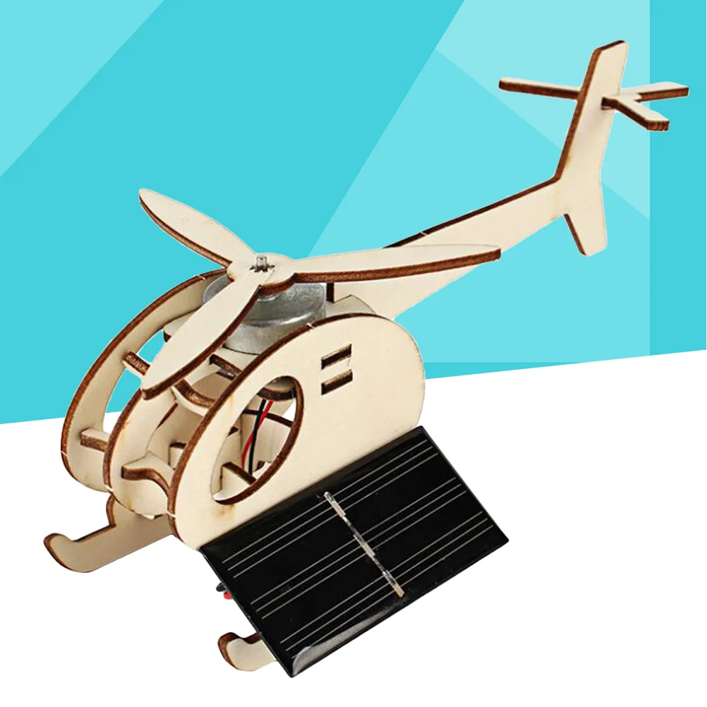 Tecnologia de helicóptero solar, invenção de pequena produção, estudantes do ensino fundamental, pacote de material experimental de ciências manuais