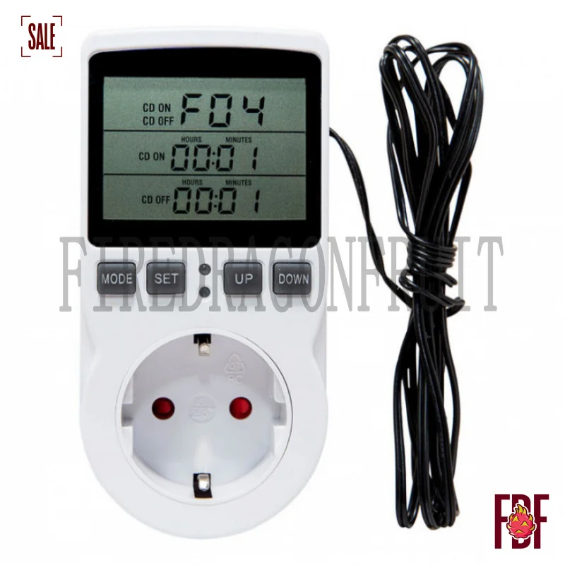 

Large Screen EU UK US Law Temperature Controller Timer Socket Temperature Sensing Function Appliances