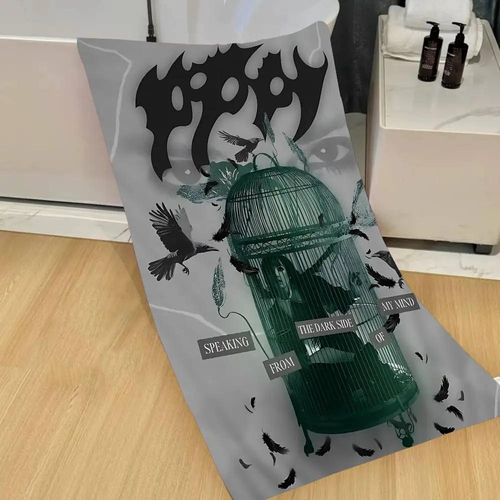 Album I Disagree By Poppy Microfiber Blanket Quick Drying Beach Towels Oversized Printing Super Absorbent Pool Towel Blanket