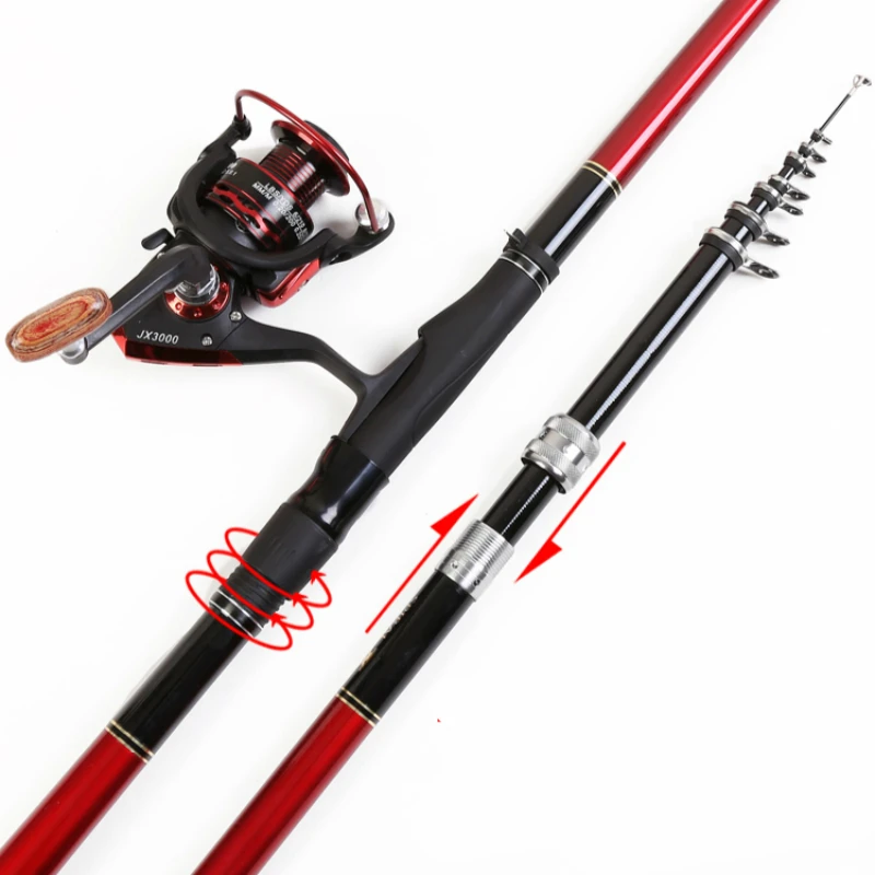 

Rock Fishing Rod Carbon Telescopic Olta Superhard Positioning Fishing Canne Long Section Ultralight Fish Hand Pole Vara De Pesca