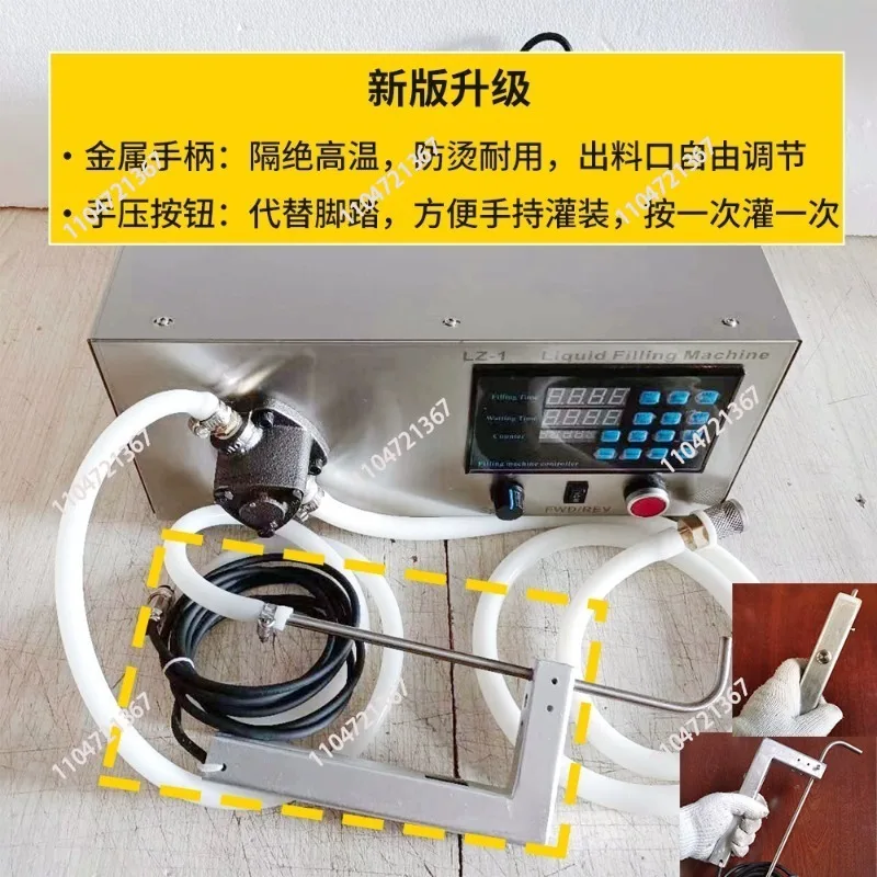 Candle Filler White Oil and Wax Filler Small Liquid Filling Machine for Sale Small Pump Head Less than 50ml