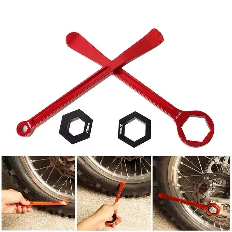 Applicabile per KTM 50cc-1290cc 2004-2022 Dirt Bike ADV Strumento per la rimozione dei pneumatici anteriori e posteriori Chiave per rimozione CNC Strumento per la rimozione dei cuscinetti