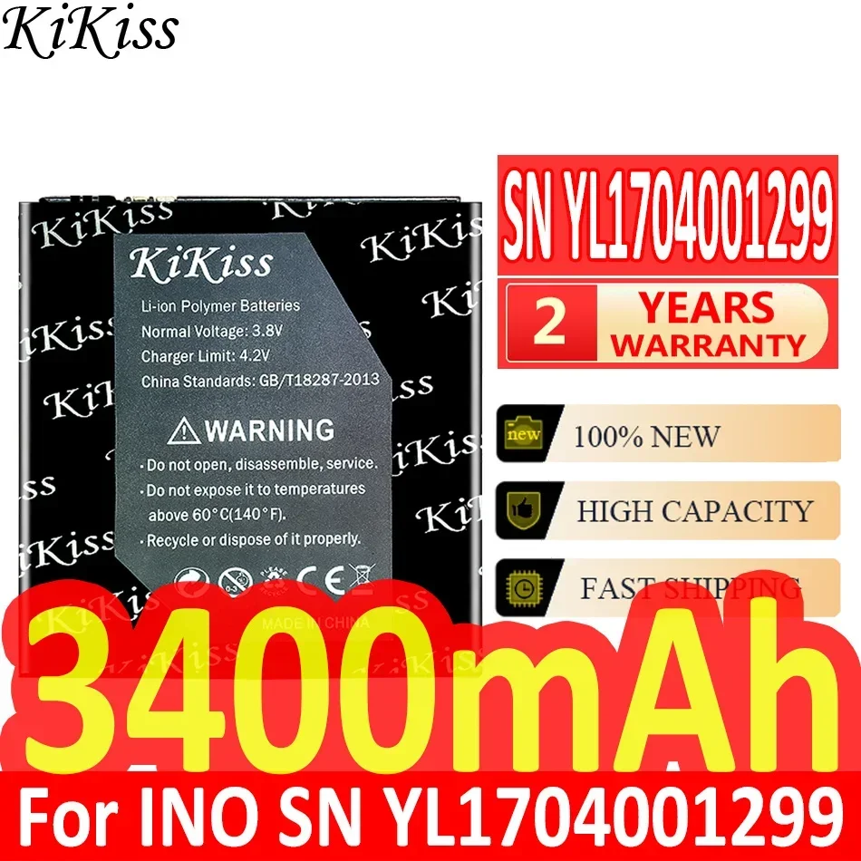 

Мощный аккумулятор KiKiss 3400 мАч/5200 мАч для INO SN YL 1704001299 С/Н:Л 1704001299 СКУТ 2С 2 разведка2