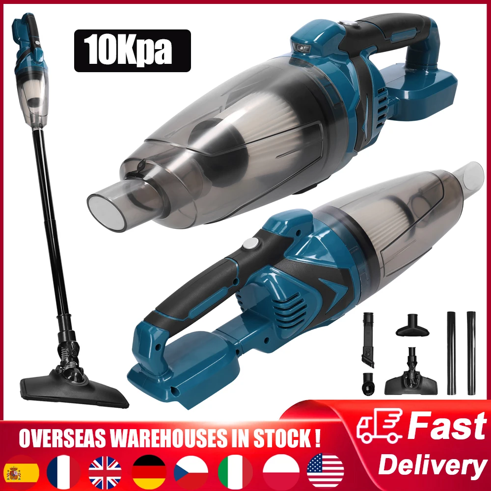 

140W Cordless Vacuum Cleaner 10Kpa High Power Dust Collector Home Car Dual Use Portable Air Blower Air Duster for Makita Battery