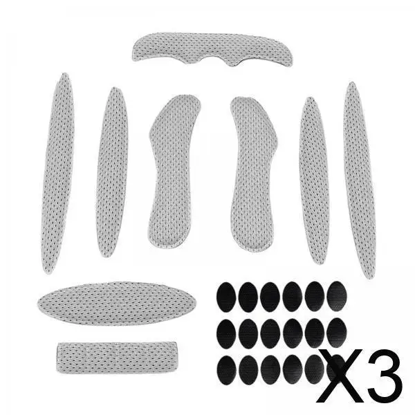 

3x 27 шт. универсальный комплект сменных пенопластовых накладок, впитывающие пот подушечки, чистая подушечка для ухода - серый