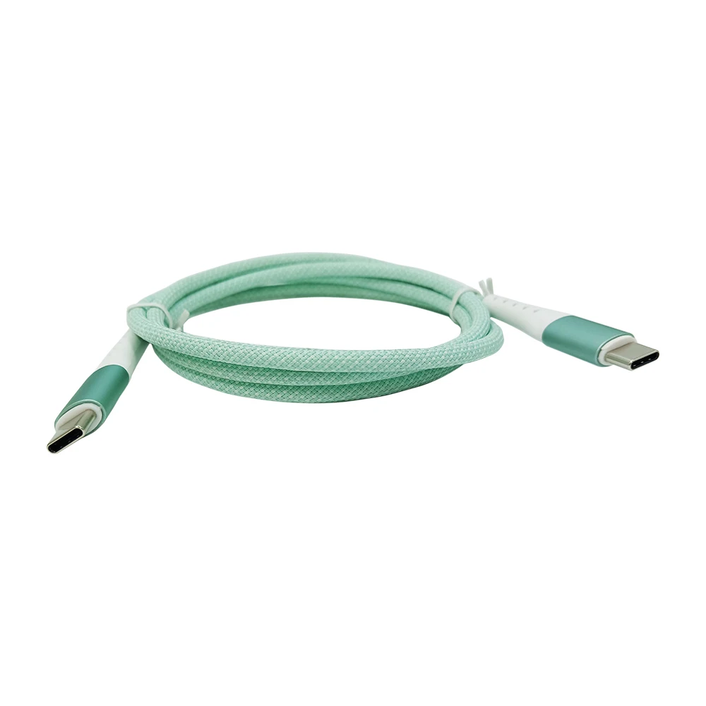 10 Uds PD100W Cable de carga rápida trenzado de nailon 20V 5A Cable de datos tipo C aleación de Zinc USB3.1 3,2 USB-C Compatible con ordenador de impresora