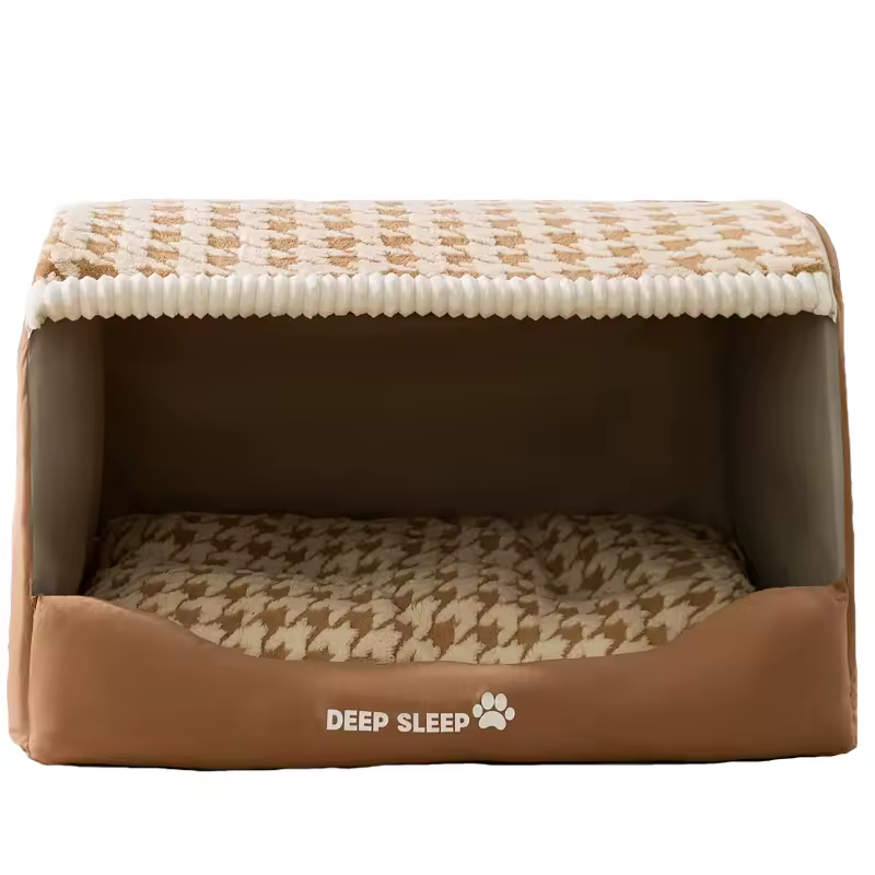 New Kennel Warm in Winter Closed Removable and Washable Security Kennel Bed Medium Large Dog Pet Supplies Puppy