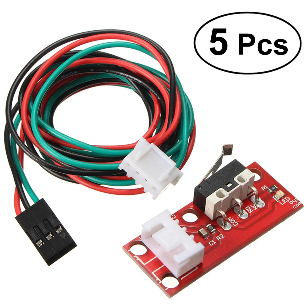 5 pcs 3D Printer Endstop Switch Mechanical Position Sensor With 22Awg Copper Wire Cable For 3D Printing Machines Endstop For
