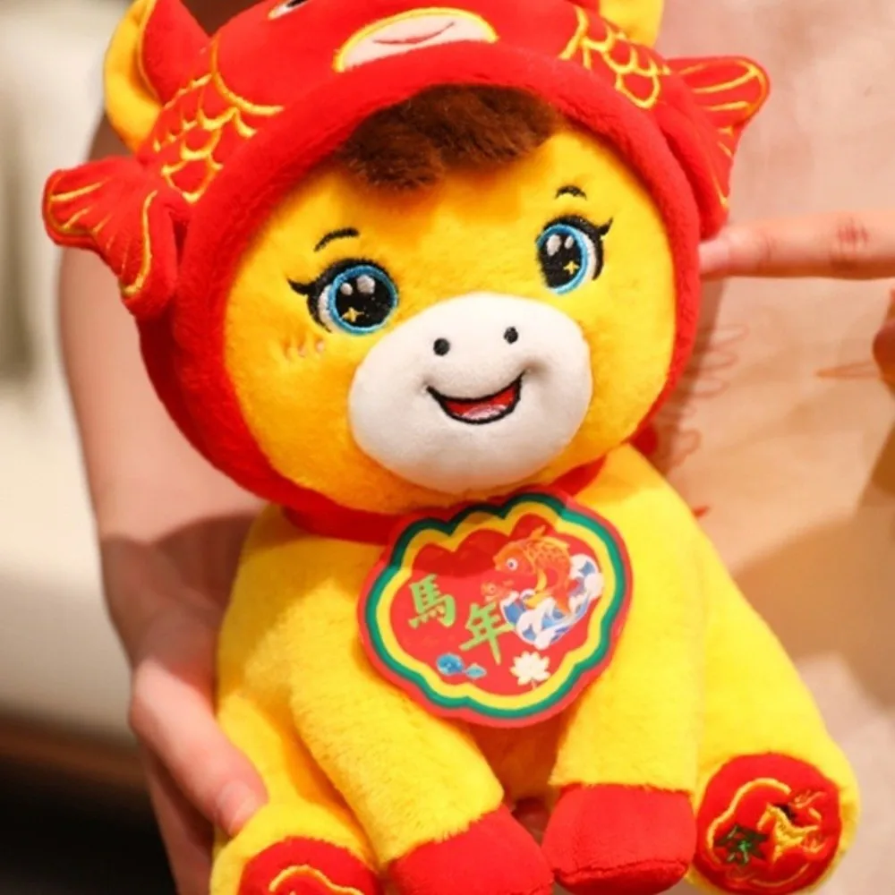 

Creative Cartoon Lucky Horse Soft Traditional Pony Stuffed 2026 Year of Horse Auspicious Horse Figuri Gift