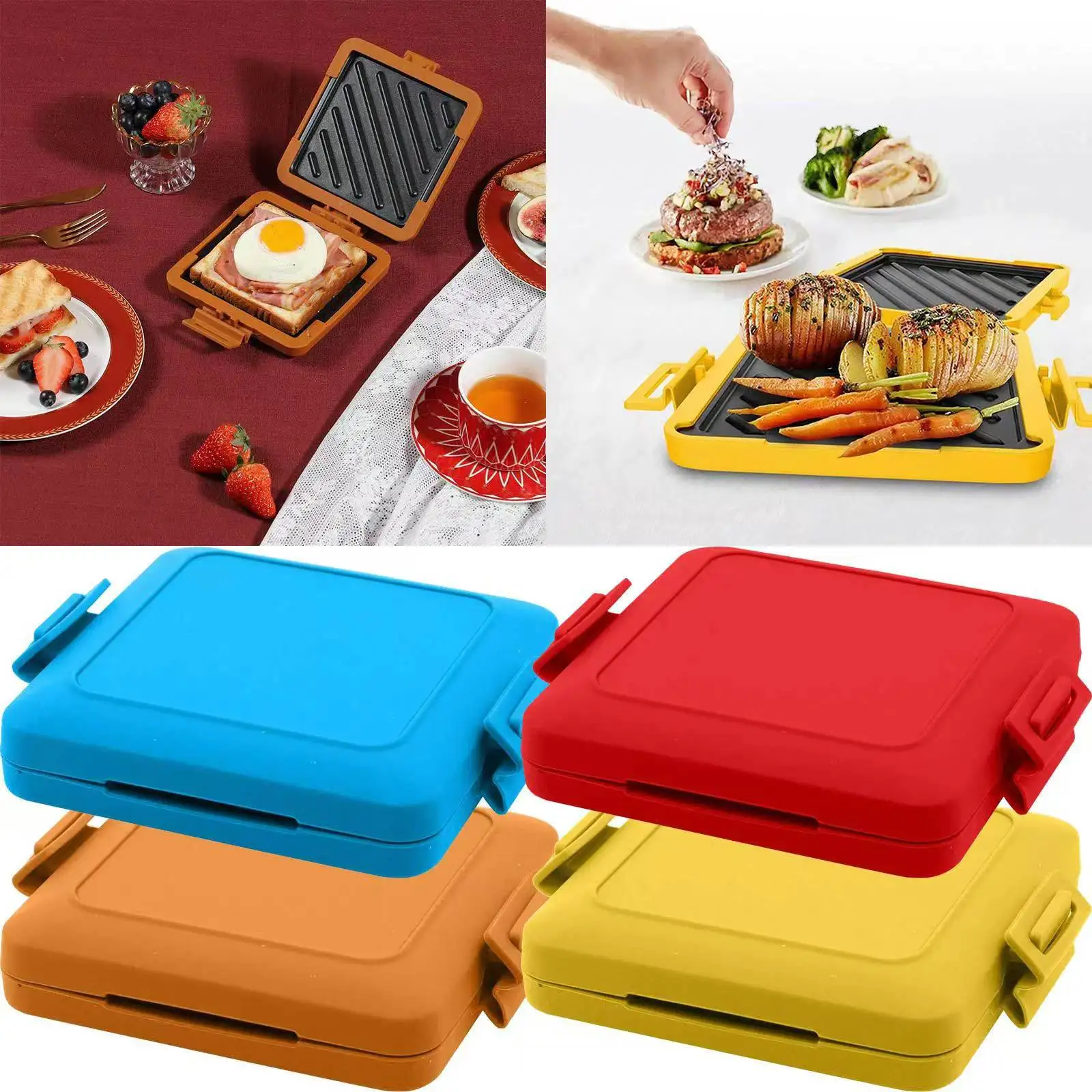 YYWAVLET Factory spot cross-border hot selling microwave oven sandwich toast breakfast machine suitable for microwave oven