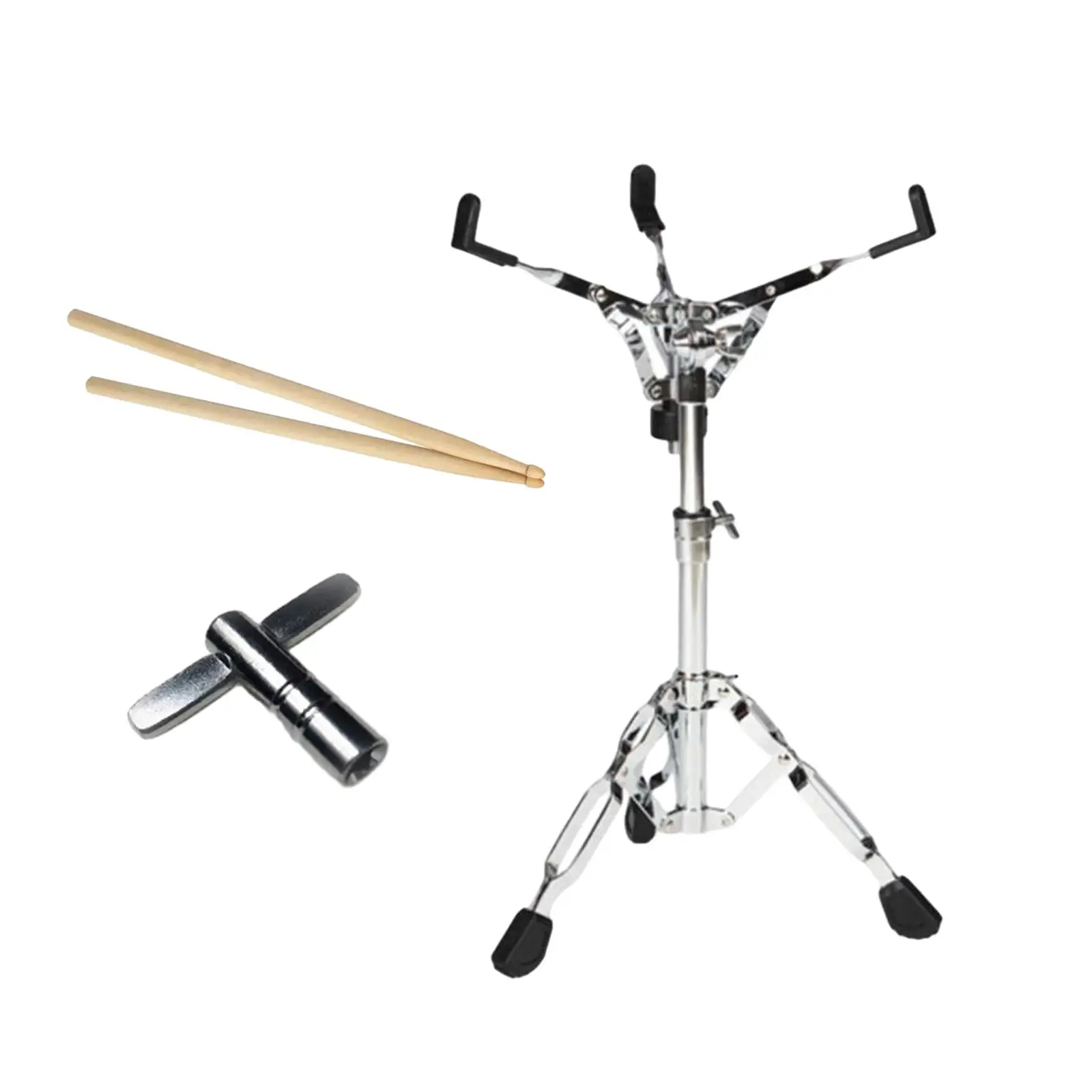 Snare Drum Stand Drum Pad Stand Nonslip for 12'' to 14'' Adjustable Knob