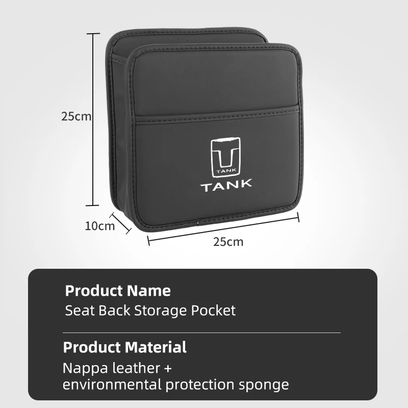 Car Interior Organizer Accessories Hanging Vehicles Backseat Storage Bag For Great Wall GWM WEY TANK 300 2022 2023