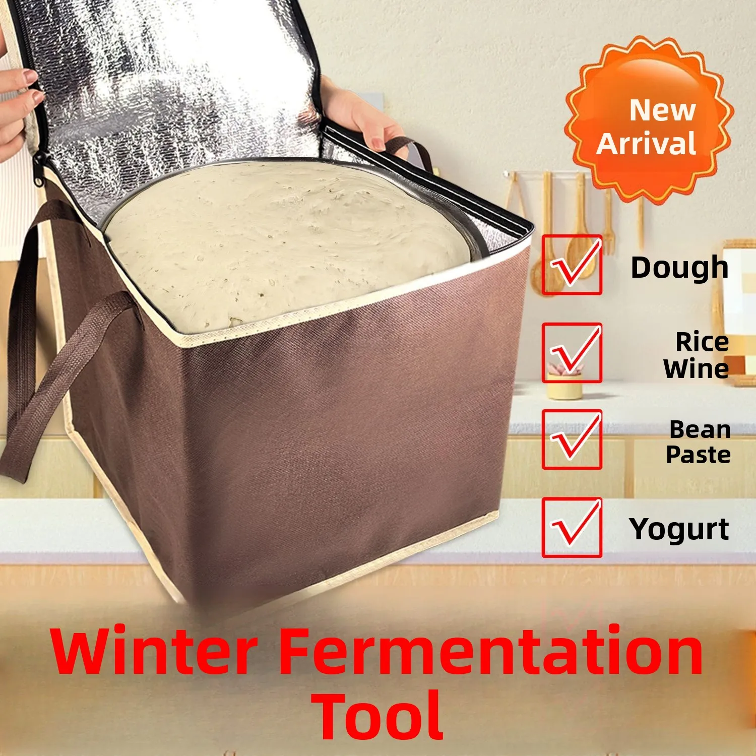 Caja de Fermentación Inteligente con Temperatura Constante, Herramienta para Hacer Pan, Equipo para Levantar Masa Rápidamente...