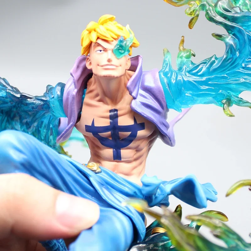 31cm One Piece Gk Flying Marco Anime Figures Dream The Phoenix Whitebear Pirates Action Doll Model Desktop Decoration Toys Gifts