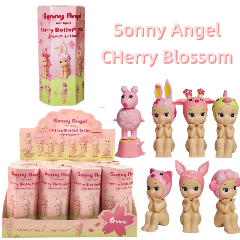

Sonny Angel Cherry Blossom Series Hippers Blind Box Collectable Mini Figure Doll Toy Anime Mystery Box Gifts Decor Ornaments