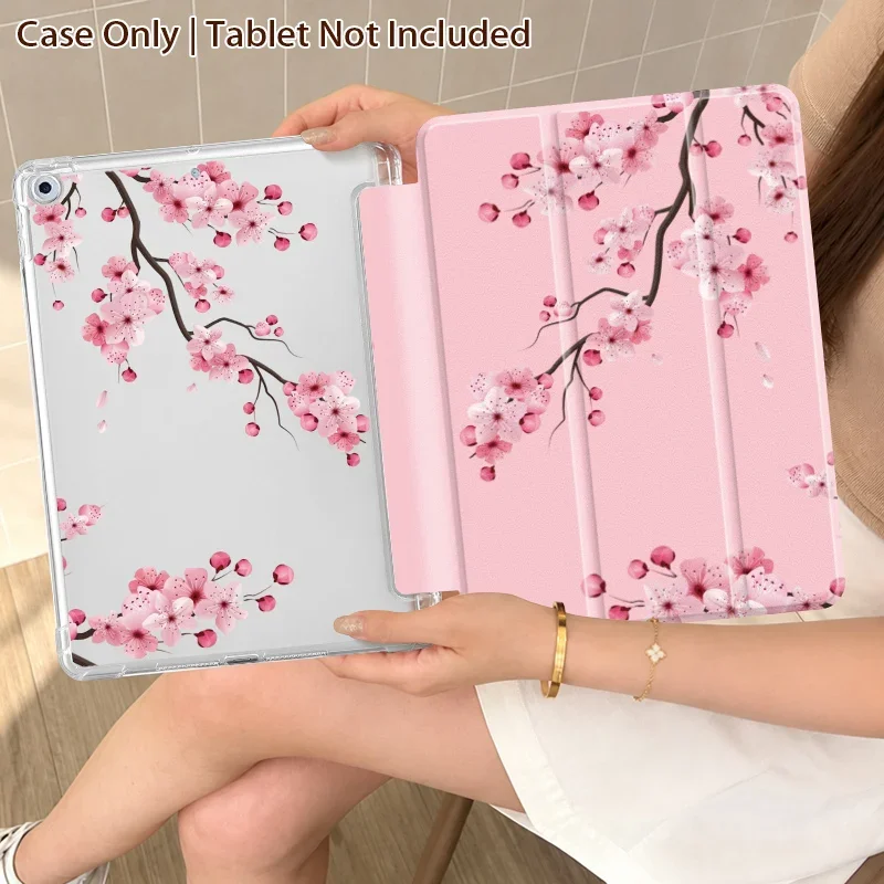Tri-fold Stand Cover with Double-sided Color Print for iPad 11(A16)/7/8/9/Pro11/Air4/5 10.9/Mini6/7/Pro9.7/10.5/Air1/2/Air8/11