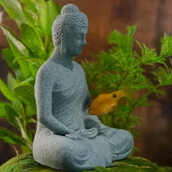 Buddha Decoration Decorative Statue Fish Figure Small Desktop Mini Decorations