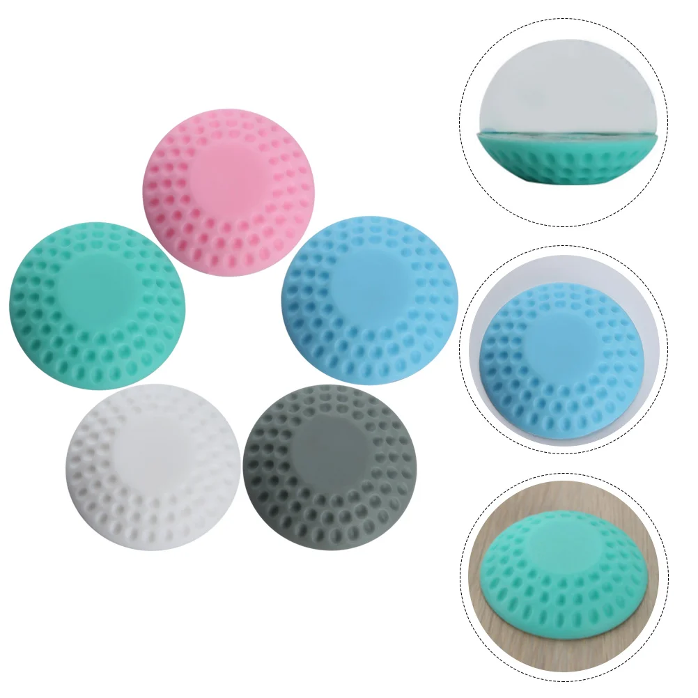 

5pcs Silicone Door Handle Cover Protector Bumper Guard Doorknob Cushion Furniture Wall Knob Stopper Shield Impact Damage