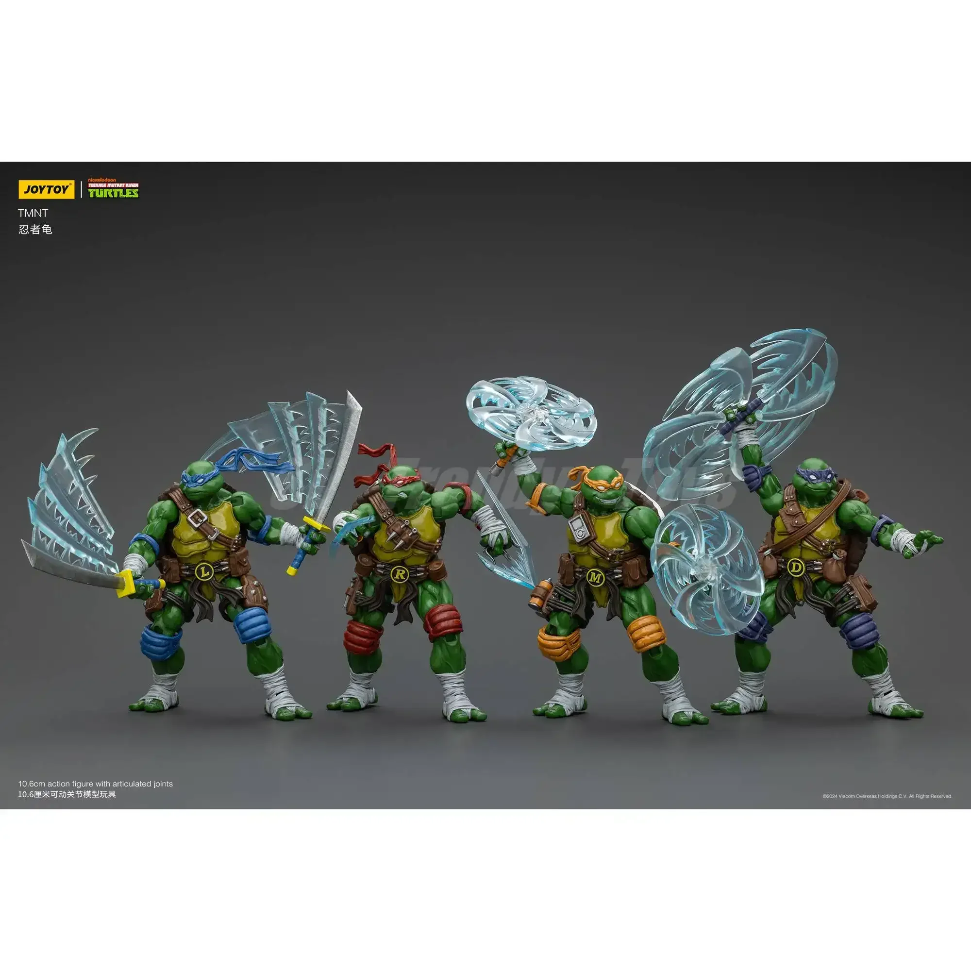 【ในสต็อก】JOYTOY TMNT 1/18 ตัวเลขการกระทํา Michelangelo Donatello Leonardo Raphael Figuras ของสะสมรุ่นของเล่นคลาสสิก