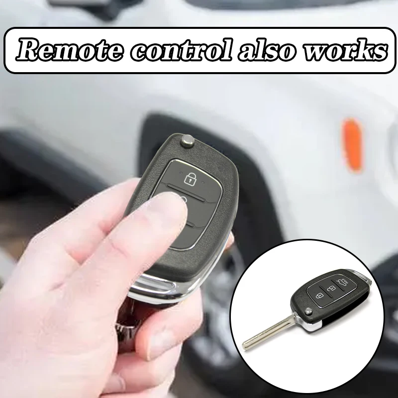 3 Button Flip Key Case For Hyundai I10 I20 I40 IX35 Santa Fe Remote Fob Car Lock Key Shell Replacement Auto Accessories