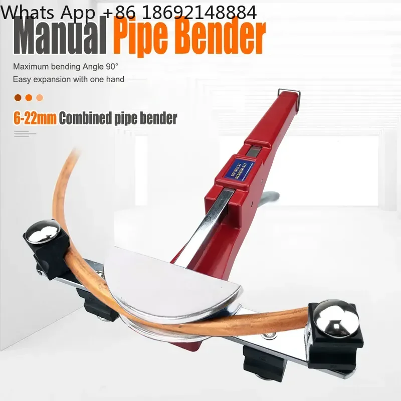 Combination Bender for 6-22mm Silver Aluminum Disc Manual Ratchet Propulsion with Reverse Bending