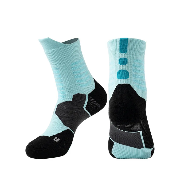 Thick Breathable Non Slip Comfortable Sports Socks Middle Tube Absorbs Sweat Prevents Friction Running Socks Men's Women's Style
