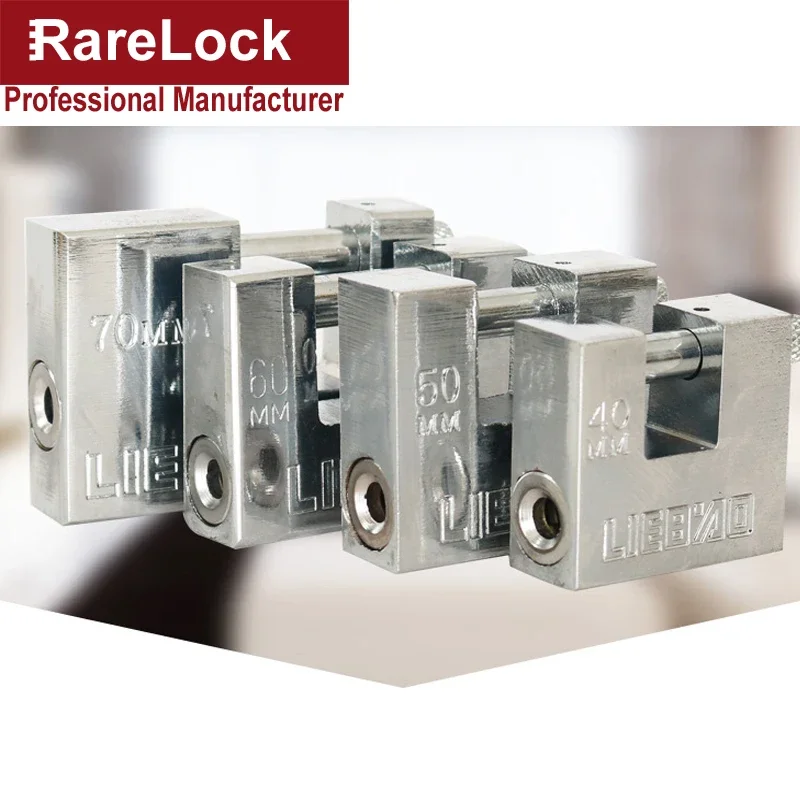 Square Padlock Key Lock 40-70mm for Gate Door Bicycle Motorcycle Cabinet Air Box Home Security DIY Hardware Rarelock MS423 I