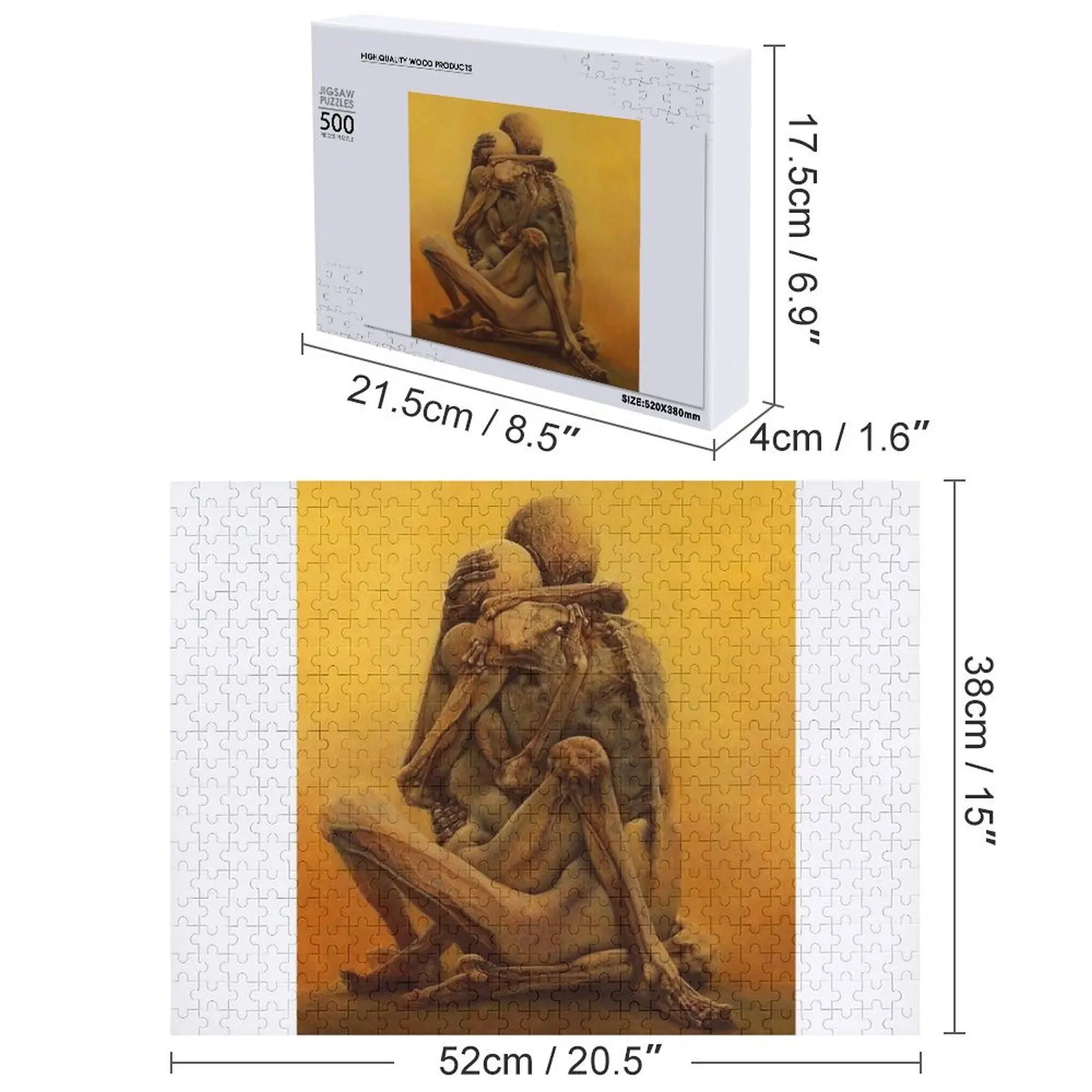 zdzislaw beksinski 직소 퍼즐 디오라마 액세서리 맞춤형 나무 이름 아기 나무 퍼즐