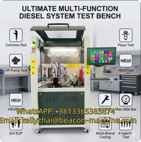 CRDI Diesel Injector Test Bench Common Rail Pump Tester 7.5KW High Pressure Injection System Testing Machine
