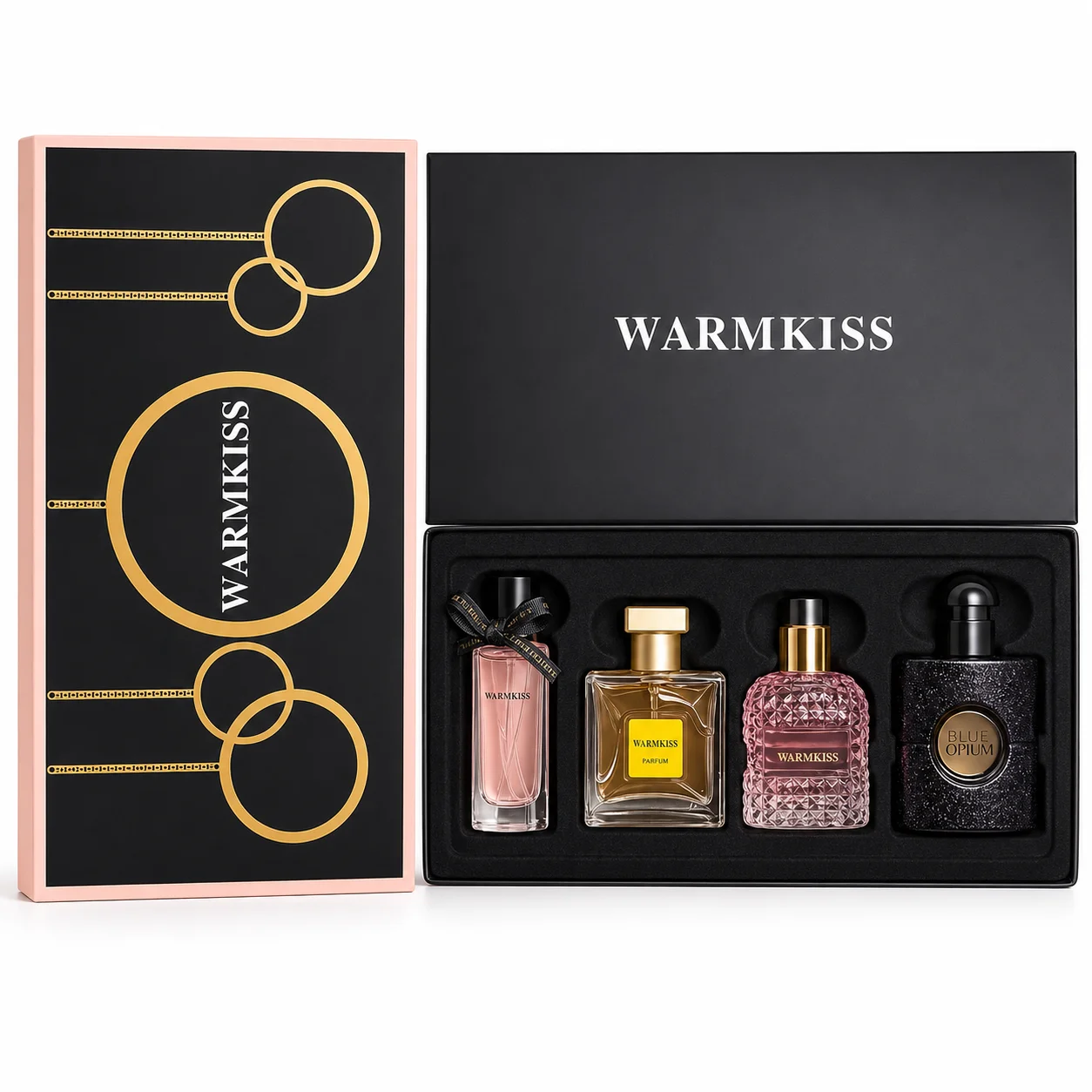 

WARMKISS Perfume Set for Women 4pcs - Luxury Fragrance Gift Box Collection - Long Lasting Eau de Parfum Spray - Birthday Valentine's Day Gift for Her