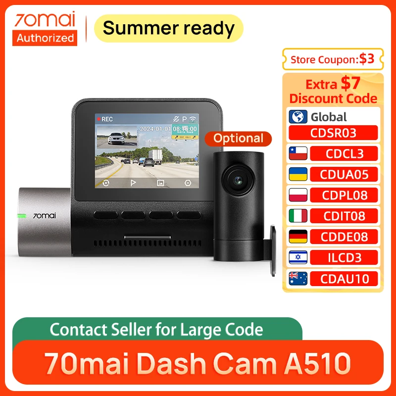 Smart Dash A500 Dash Cam 70mai A500S Long-Term Review World's Best