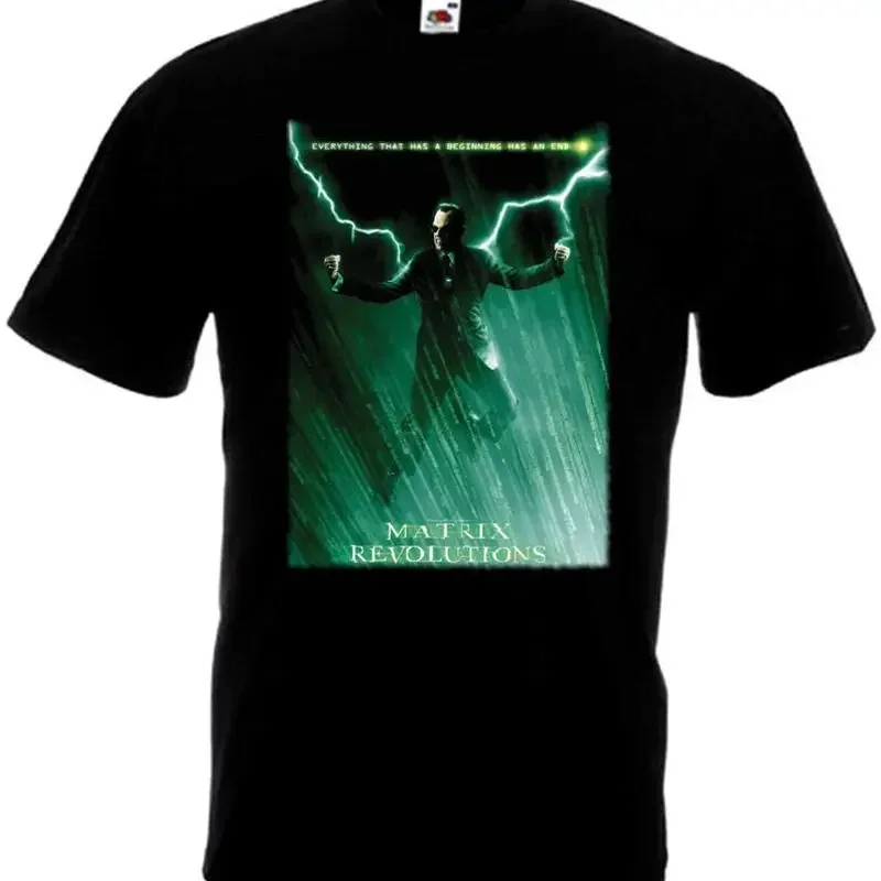 Matrix Revolutions v3 T shirt black movie poster all sizes S 5XL