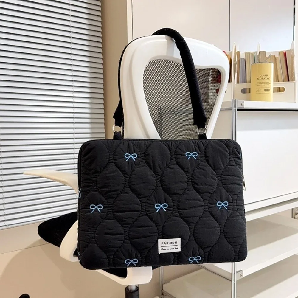 New 13-15.6inch Laptop Sleeve Puffy Shockproof Tablet Handbag Multifunctional Large Capacity Protective Cover Universal