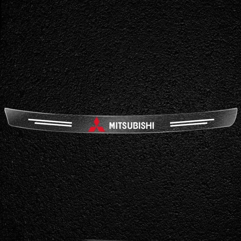 لوحة الحرس الخلفي الجذع الوفير شريط حماية ملصقات شفافة لميتسوبيشي Asx أوتلاندر Xl 3 لانسر باجيرو 4 L200 EVO #2