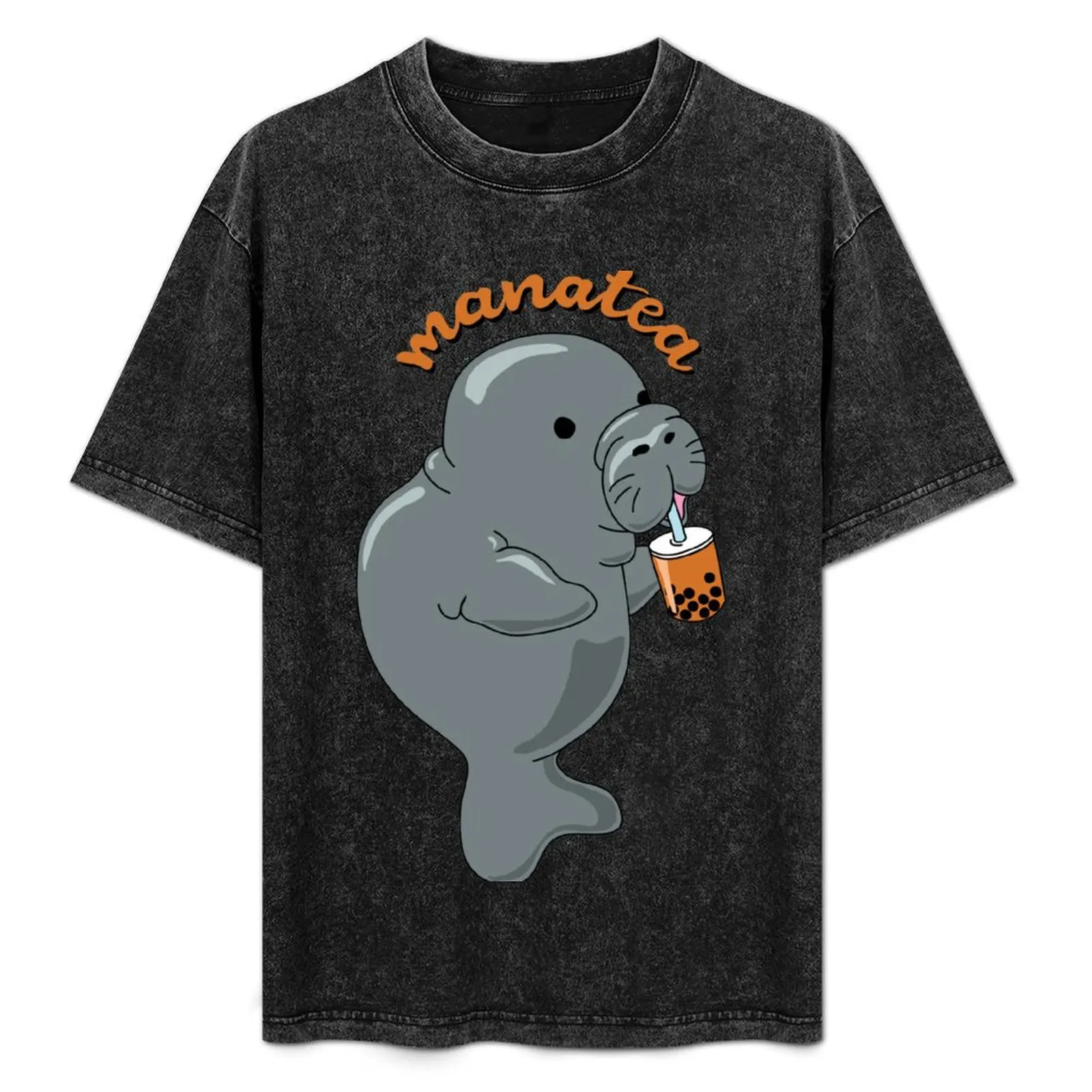 

Manatea Boba T-Shirt funny costumes anime clothes heavyweights big and tall t shirts for men