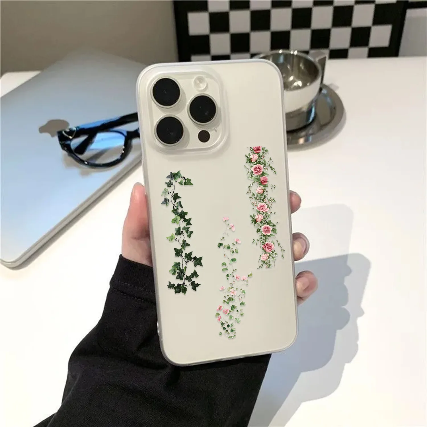 60Pcs Vintage Floral Vine Border Stickers Waterproof Decals for Journal Scrapbook Laptop Suitcase Refrigerator DIY Collage Decor