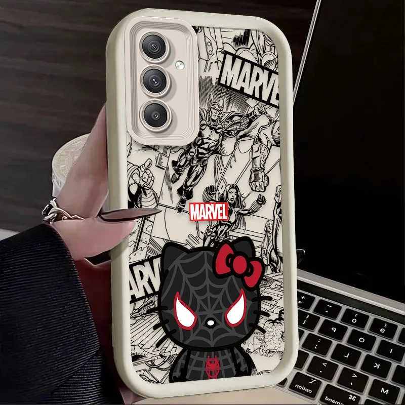 Чехол «Человек-паук» Hello Kitty для Samsung Galaxy A54 A05 A05S A34 A24 A14 A53 A33 A23 A13 A52 A52S A32 A22 A12 A71 A51 A31 A50