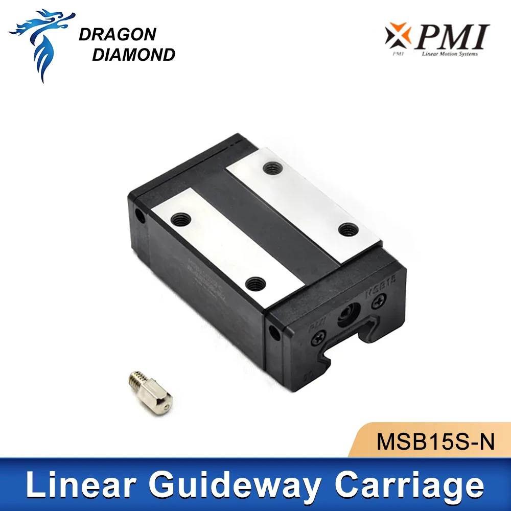 

Co2 Laser Taiwan PMI Slider Block Guideway Carriage Linear MSB15S-N MSA20S-N For CO2 CNC Laser Engraver Cutting Machine