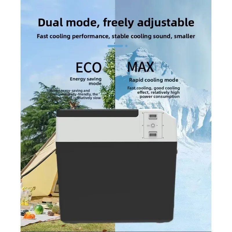 Portable Car Refrigerator for Outdoor Use 15-100L Capacity Compressor Cooling -22C min Refrigeration 12/24V Power Supply