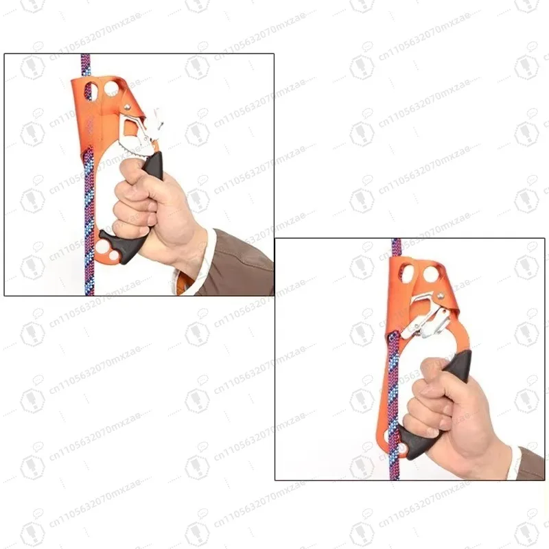 Custom Left-Handed Rope Clip Aluminum Tree Climbing Gear for Professional Climbers