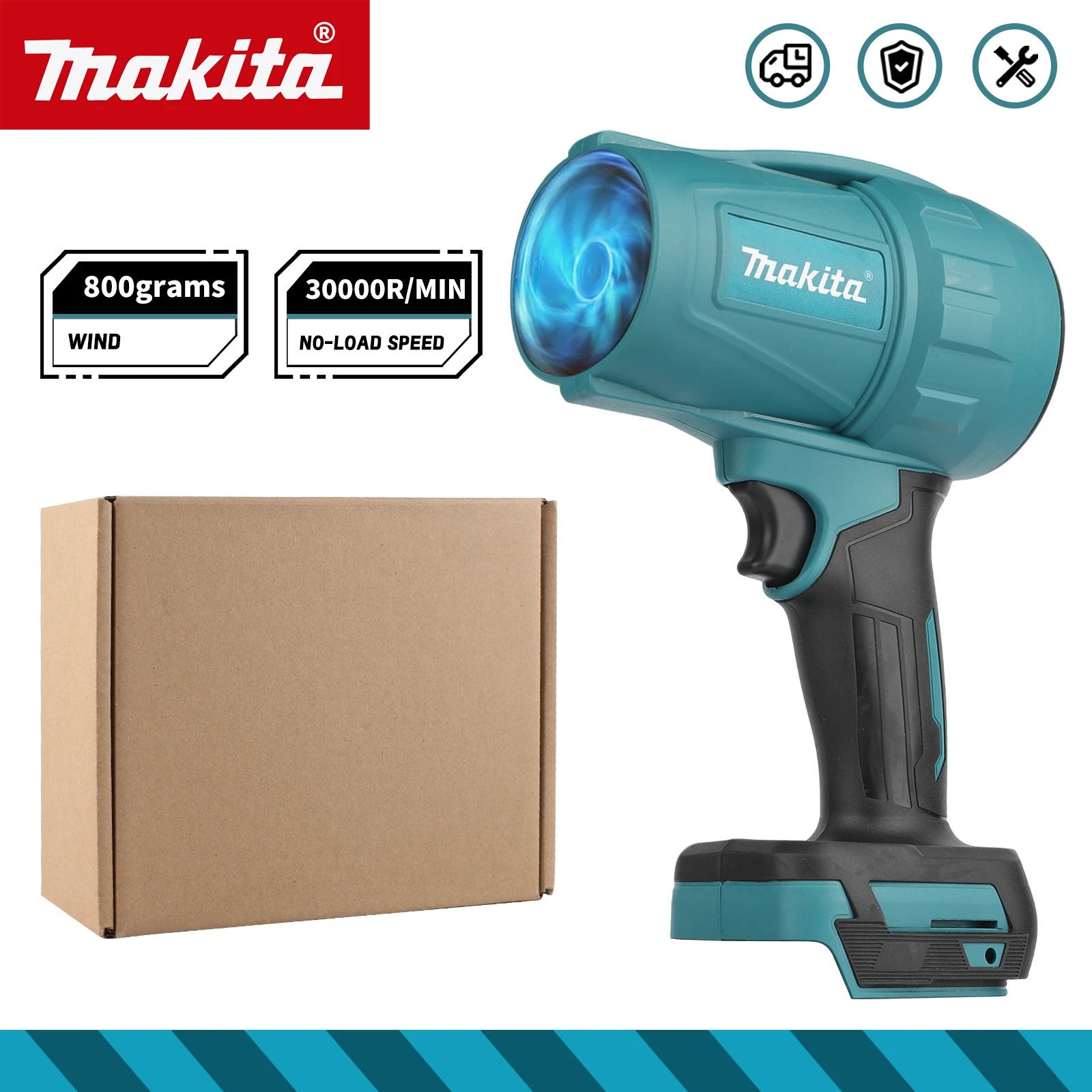 

Makita B30 18V Rechargeable Blower 30000RPM for Dust Blowing, BBQ, Car Washing and Pet Hair Drying tools