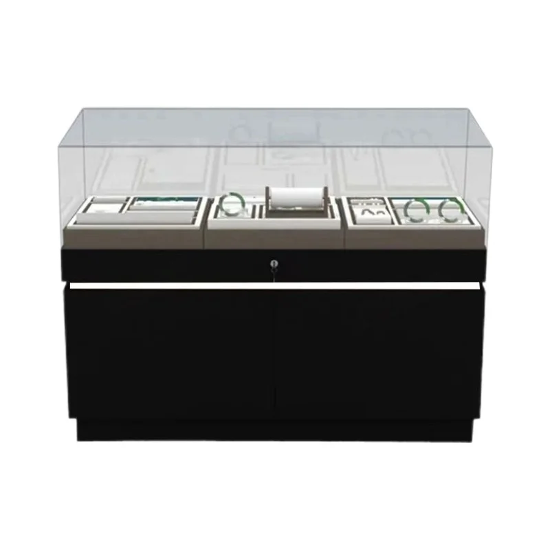Display Cabinet Glass Jewelry Product Glasses  Museum Cultural Relics Exhibition Simple Display Cabinet