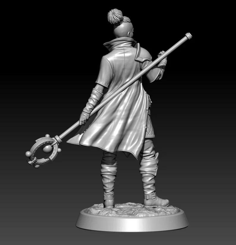 

1/24 1/18 Resin Model Kits The Female Witch Warrior Unpainted No Color 489