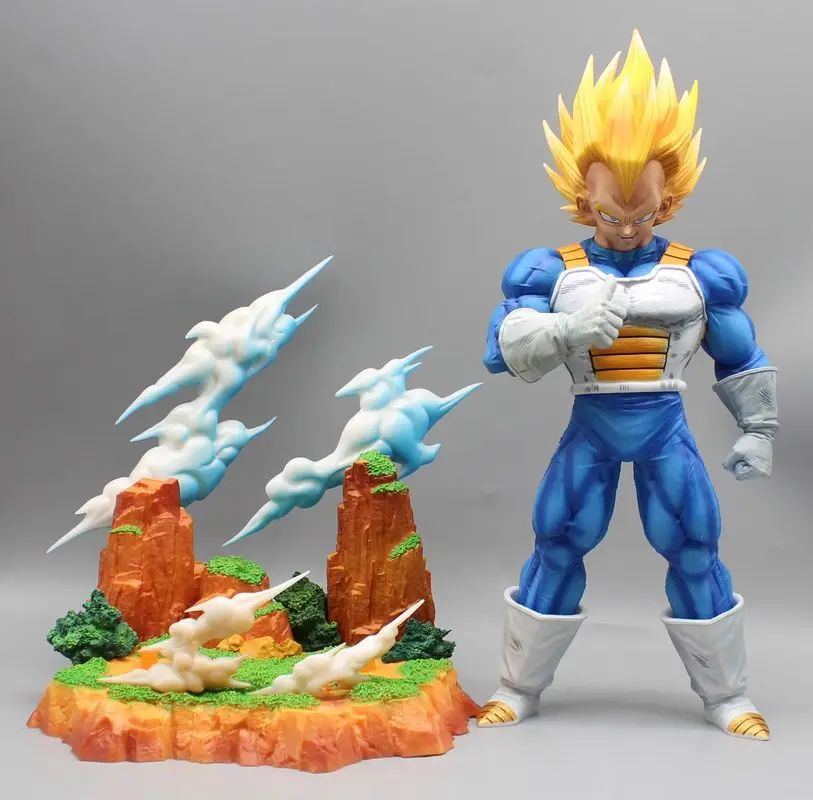 

36cm Dragon Ball Z Super Vegeta Self-Destruct Demonizing Action Figure with Special Effects Anime Collectible Toy Model Gift