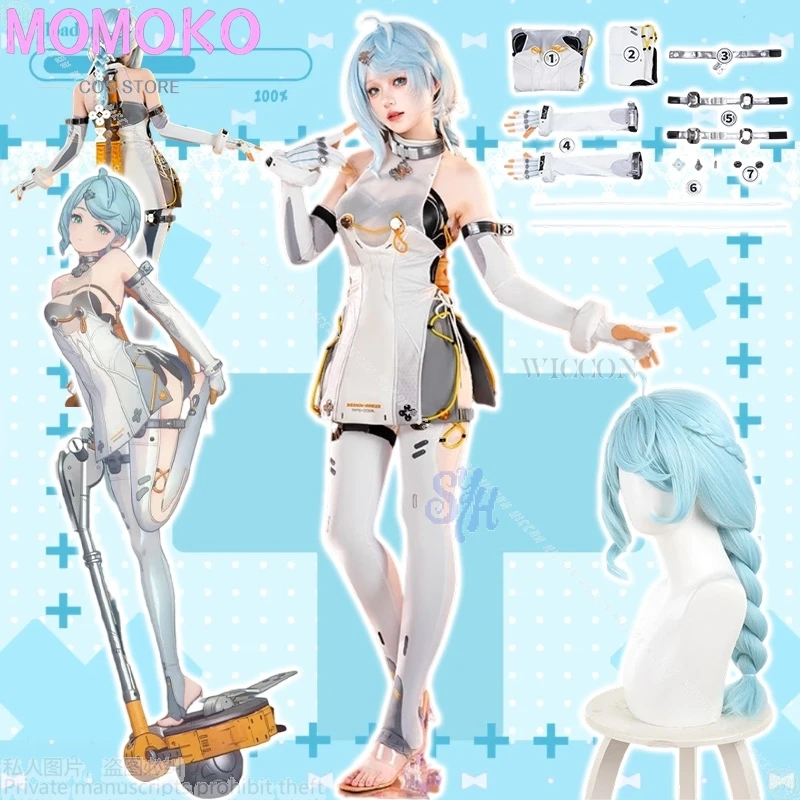 

Аниме Seeed Косплей Игра Zenless Zone Zero Kawaii Сексуальный Костюм Белый Панк Комбинезон Y2K Белье Jirai Kei Девушки Пушистый Хэллоуин