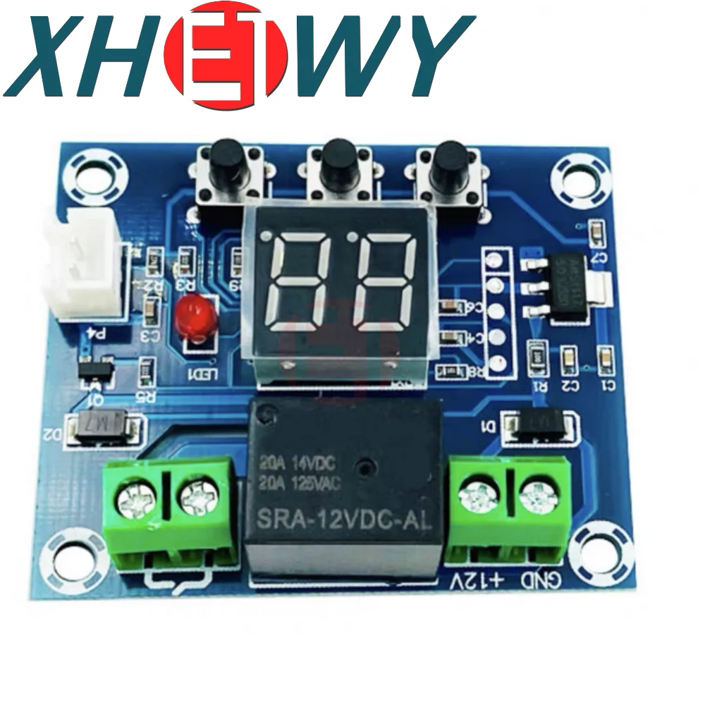 XH-M214 Humidity Controller Soil Sensor Module 20-99%RH Automatic Control Irrigation Computer System Red Digital Display Module